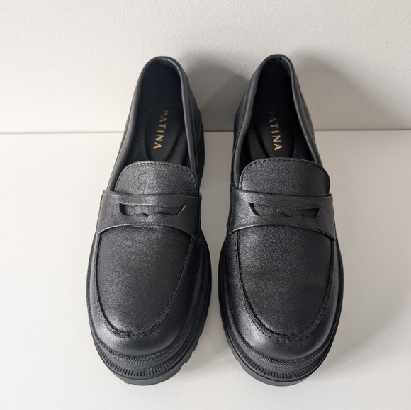 Portland Leather Goods Patina Zoe Chunky Loafers Size: 7 - Picture 2 of 7